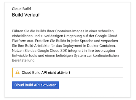 Cloud Build API